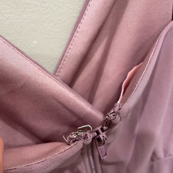 NWT Birdy Grey Kaia Chiffon Dark Mauve Dress - Size: Medium - Picture 11 of 16